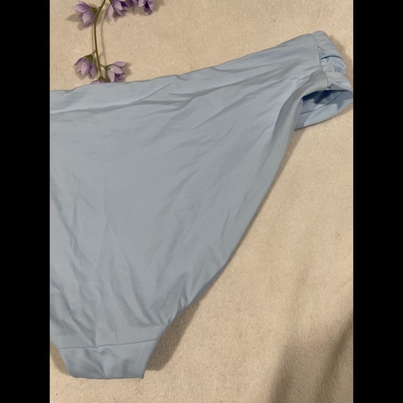 NEW $44 Becca Color Code Shirred Bikini Bottoms blue [ SZ Medium‎ ] - Picture 9 of 11
